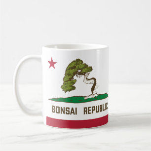 Taza De Café Bandera de la República de Bonsai