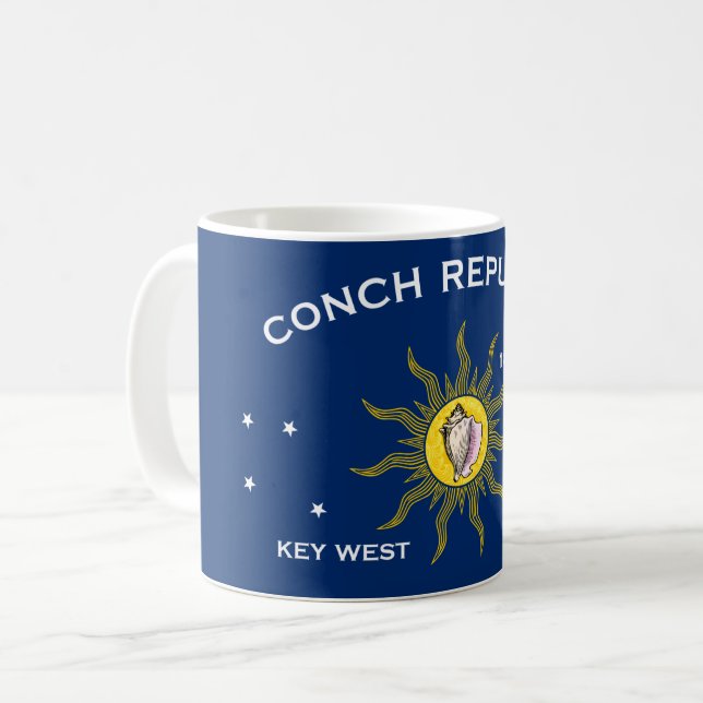 Taza De Café Bandera de la República de Conch (Anverso izquierdo)