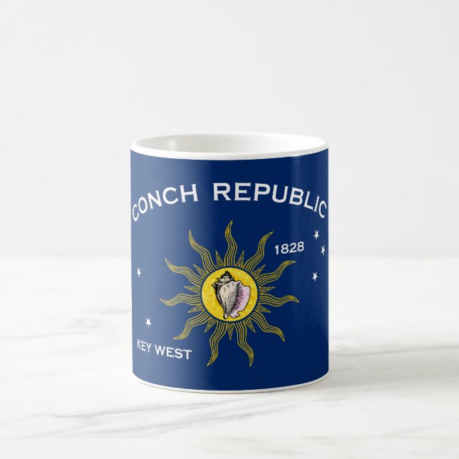 Taza De Café Bandera de la República de Concha, Bandera del Oes (Centro)