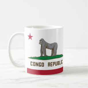 Taza De Café Bandera de la República del Congo