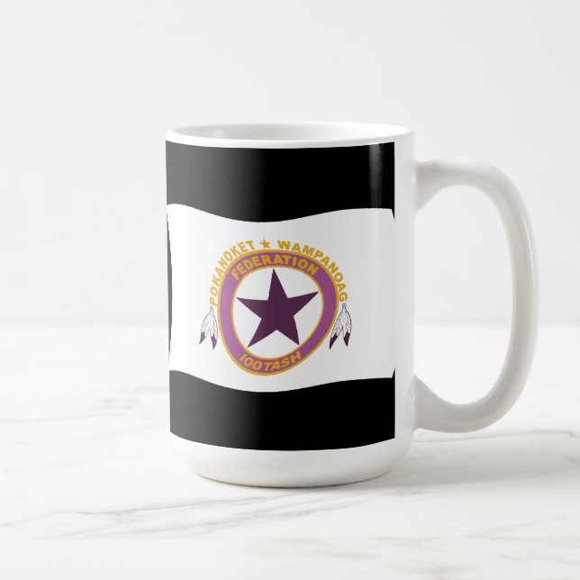 Taza De Café Bandera de la tribu Wampanoag Mug (Derecha)