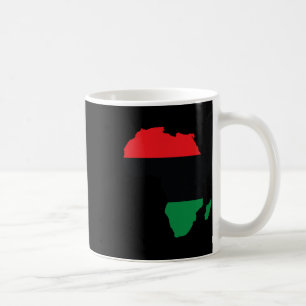Taza De Café Bandera de la Unión Panafricana Mapa Continente Hi