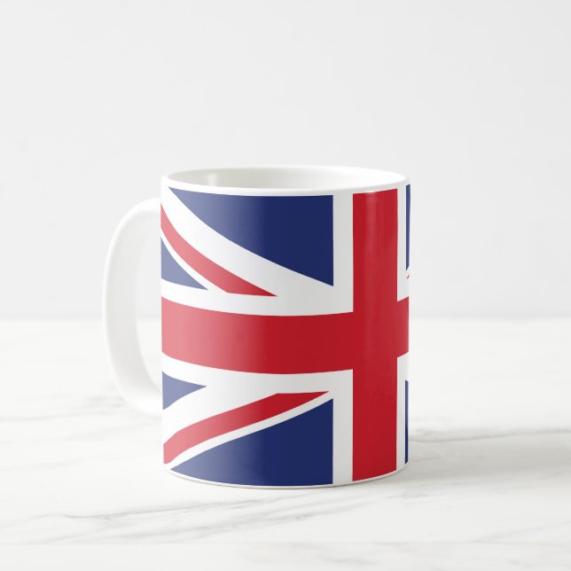 Taza De Café Bandera de la Unión Real del Reino Unido (Anverso izquierdo)