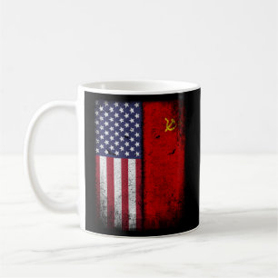 Taza De Café Bandera De La Unión Soviética Martillo Socialista 