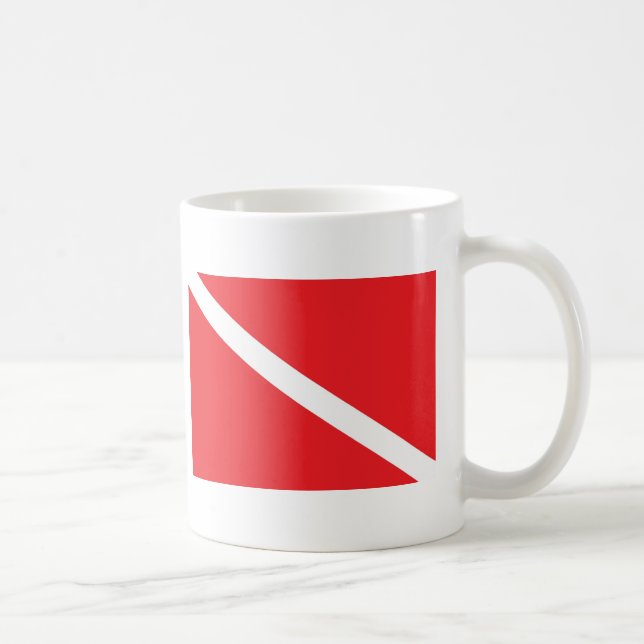Taza De Café Bandera de la zambullida del EQUIPO DE (Derecha)