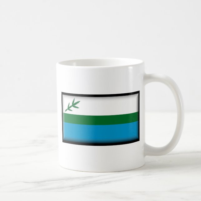 Taza De Café Bandera de Labrador (Canadá) (Derecha)