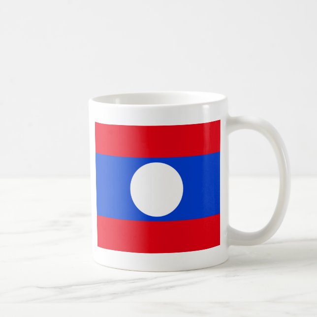 Taza De Café Bandera de Laos (Derecha)