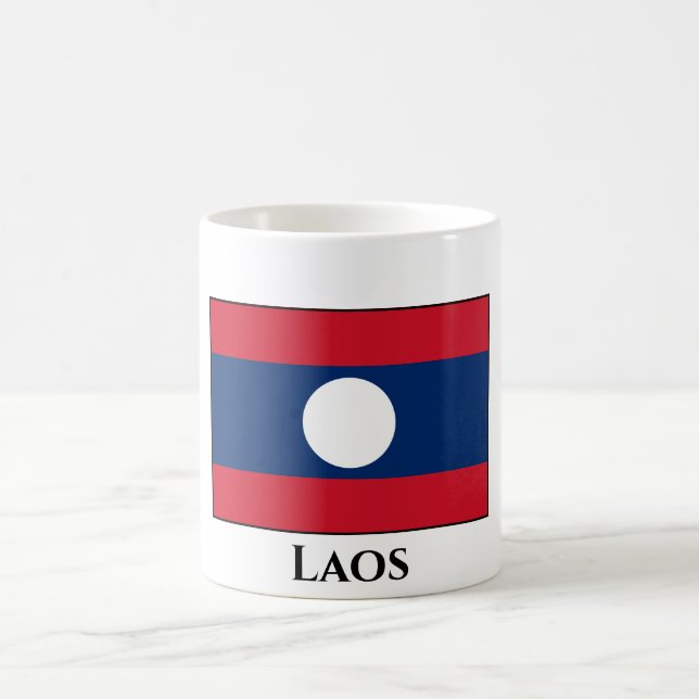 Taza De Café Bandera de Laos (Centro)
