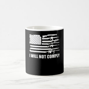 Taza De Café  Bandera de las armas de los Estados Unidos, no cu