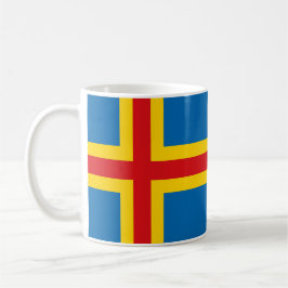 Taza De Café Bandera de las islas Aland Ceramic Mug