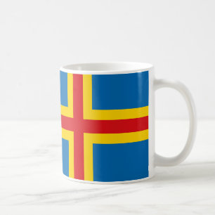 Taza De Café Bandera de las islas Aland Ceramic Mug