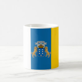 Taza De Café Bandera de las Islas Canarias (Canarias) (Canarias