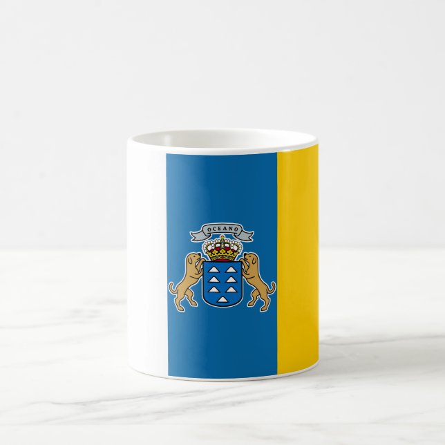 Taza De Café Bandera de las Islas Canarias (Canarias) (Canarias (Centro)