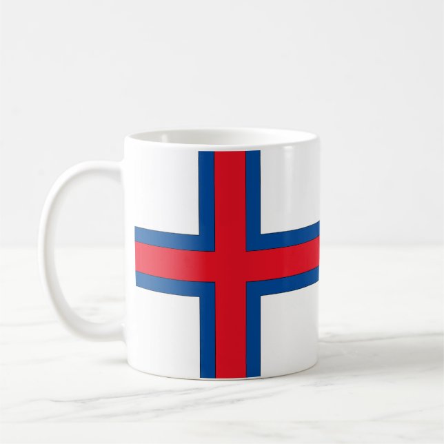 Taza De Café Bandera de las Islas Feroe (Izquierda)