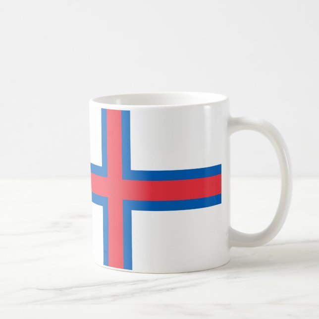 Taza De Café Bandera de las Islas Feroe Ceramic Mug (Derecha)