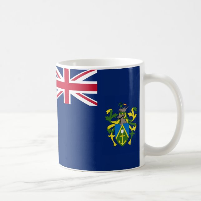 Taza De Café Bandera de las Islas Pitcairn Café cerámico Mug (Derecha)