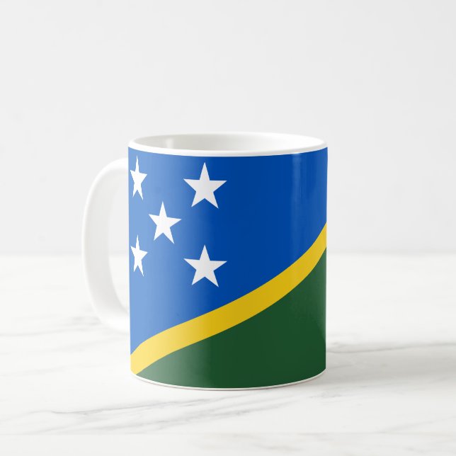 Taza De Café Bandera de las Islas Salomón (Anverso izquierdo)