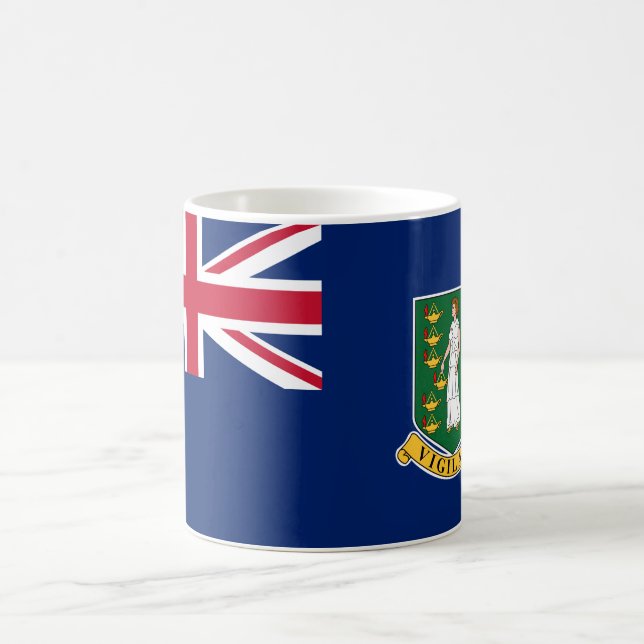 Taza De Café Bandera de las Islas Vírgenes Británicas (Centro)