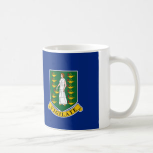 Taza De Café Bandera de las Islas Vírgenes Británicas