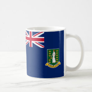 Taza De Café Bandera de las Islas Vírgenes Británicas Café cerá