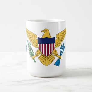 Taza De Café Bandera de las Islas Vírgenes de los Estados Unido