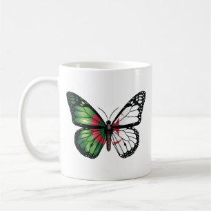 Taza De Café Bandera de las mariposas monarcas de Argelia