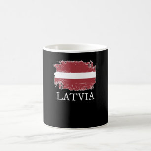 Taza De Café Bandera de Letonia
