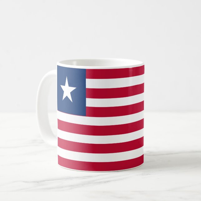 Taza De Café Bandera de Liberia (Anverso izquierdo)
