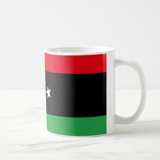 Taza De Café Bandera de Libia (Derecha)