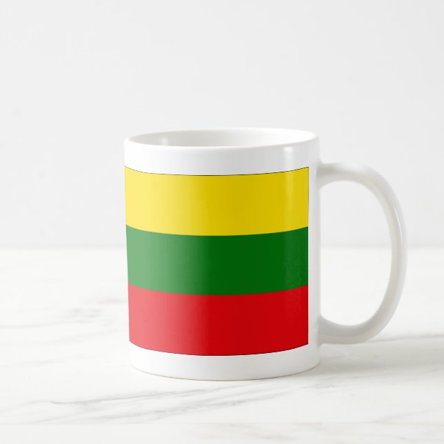 Taza De Café bandera de Lituania (Derecha)