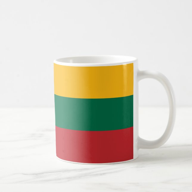 Taza De Café Bandera de Lituania (Derecha)