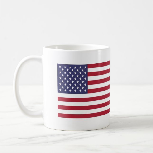 Taza De Café Bandera de los E.E.U.U. Canadá (Izquierda)