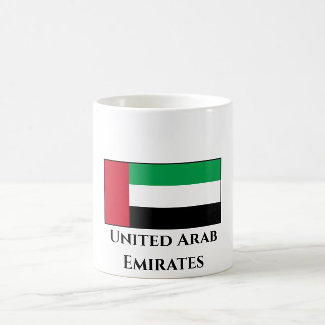 Taza De Café Bandera de los Emiratos Árabes Unidos (Centro)