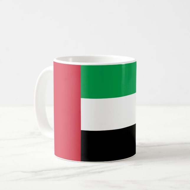Taza De Café Bandera de los Emiratos Árabes Unidos (Anverso izquierdo)