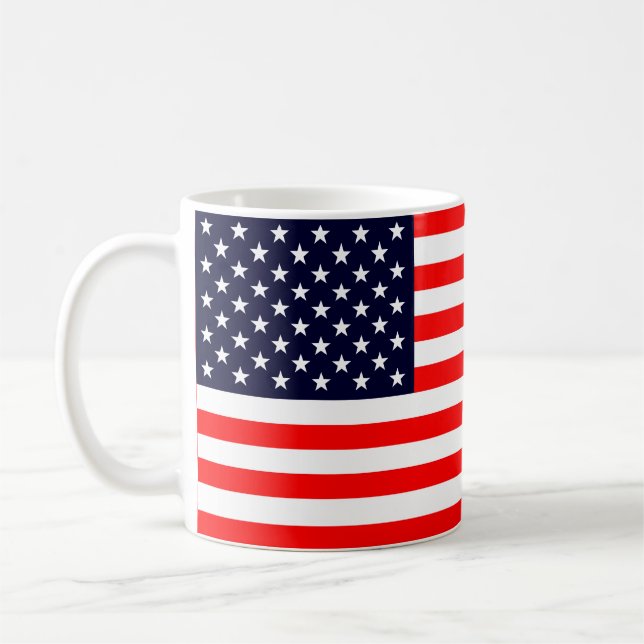 Taza De Café Bandera de los Estados Unidos (Izquierda)