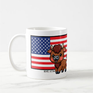 Taza De Café Bandera de los Estados Unidos con la mejor EST 177