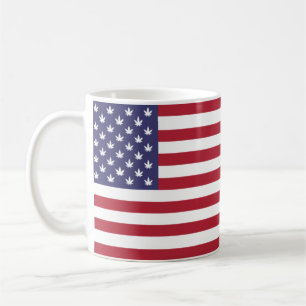 Taza De Café Bandera de los Estados Unidos de América-26976
