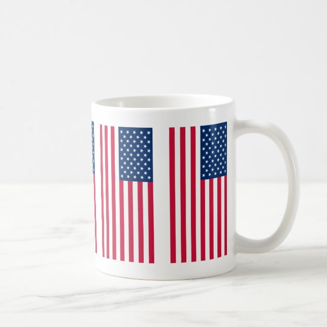 Taza De Café Bandera de los Estados Unidos Mug Patriotic Americ (Derecha)