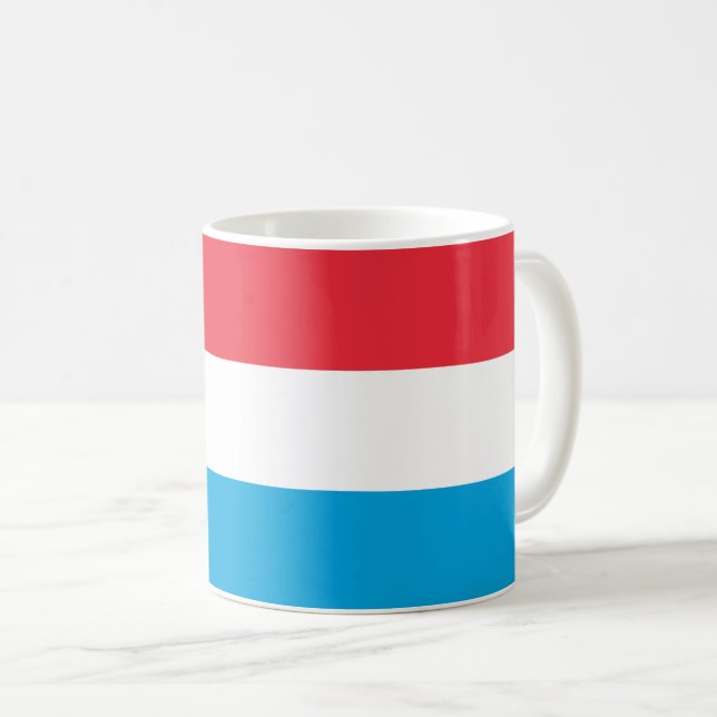 Taza De Café Bandera de Luxemburgo (Anverso derecho)