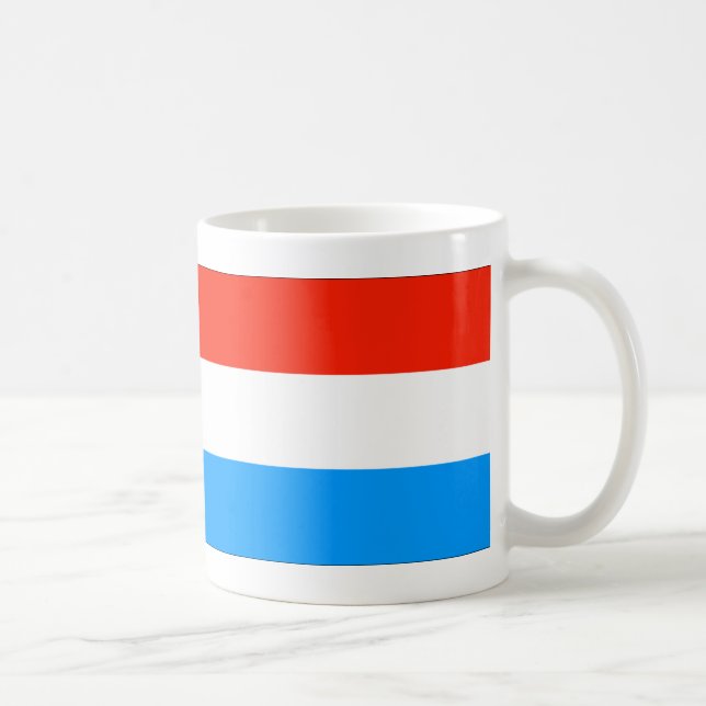 Taza De Café Bandera de Luxemburgo (Derecha)