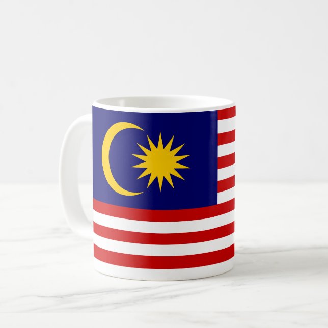 Taza De Café Bandera de Malasia (Anverso izquierdo)