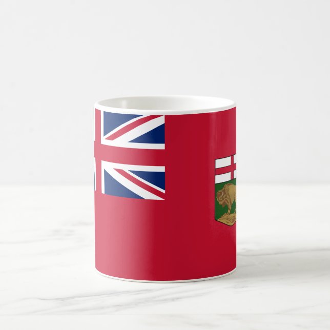 Taza De Café Bandera de Manitoba (Centro)