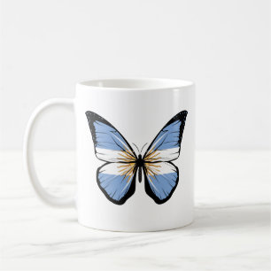 Taza De Café Bandera de mariposa de Argentina