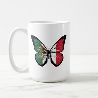 Taza De Café Bandera de mariposa de México