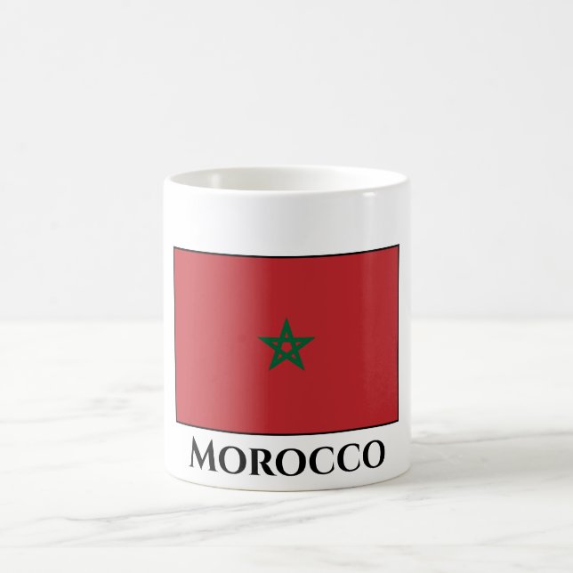Taza De Café Bandera de Marruecos (Centro)