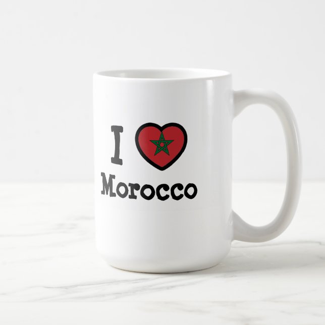 Taza De Café Bandera de Marruecos (Derecha)