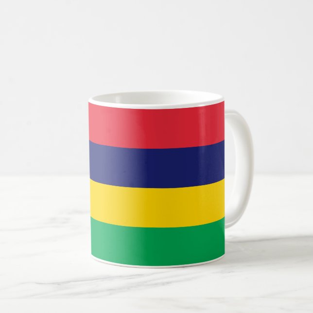 Taza De Café Bandera de Mauricio (Anverso derecho)