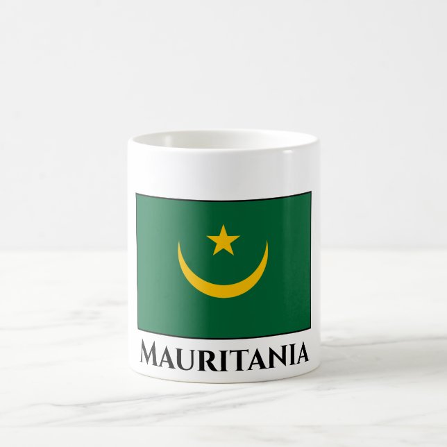 Taza De Café Bandera de Mauritania (Centro)