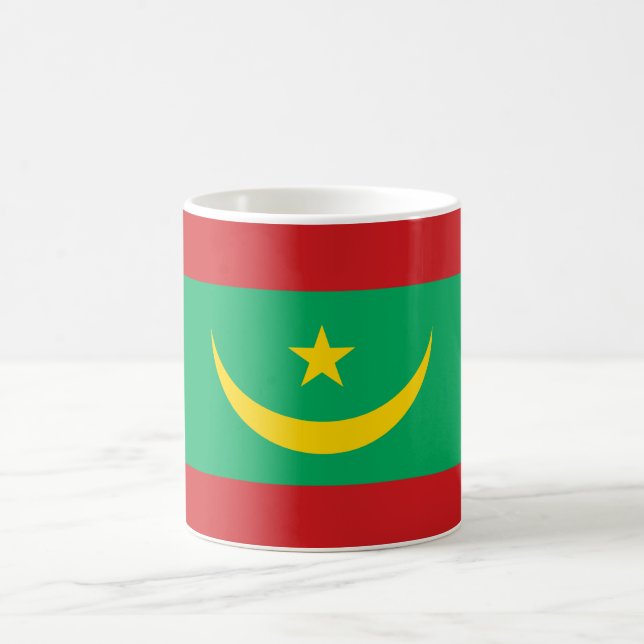 Taza De Café Bandera de Mauritania (Centro)