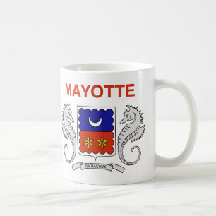 Taza De Café Bandera de Mayotte Cerámica Café Mug